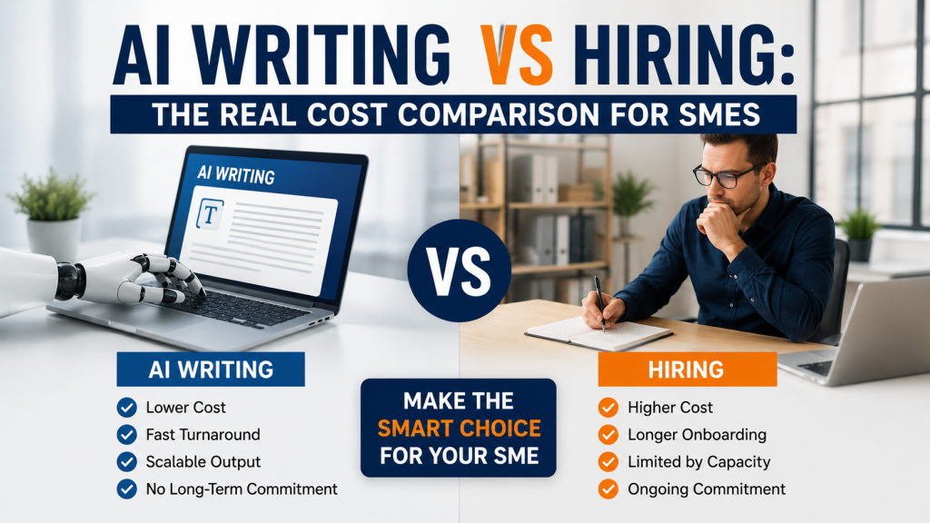AI Writing vs Hiring: The Real Cost Comparison for SMEs