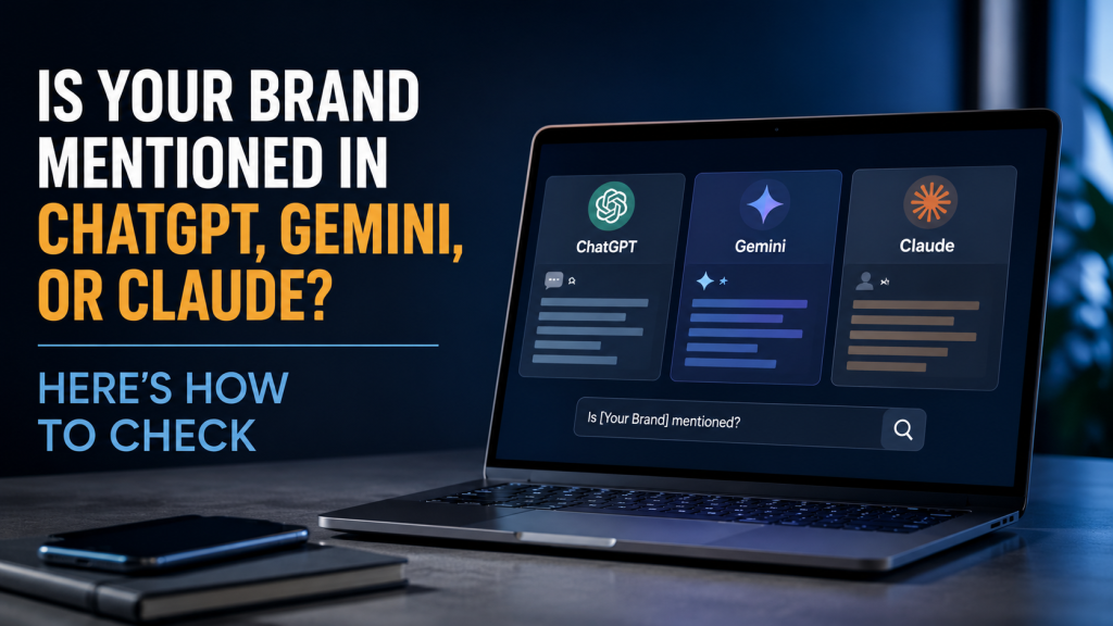 Is Your Brand Mentioned in ChatGPT, Gemini, or Claude? Here's How to Check