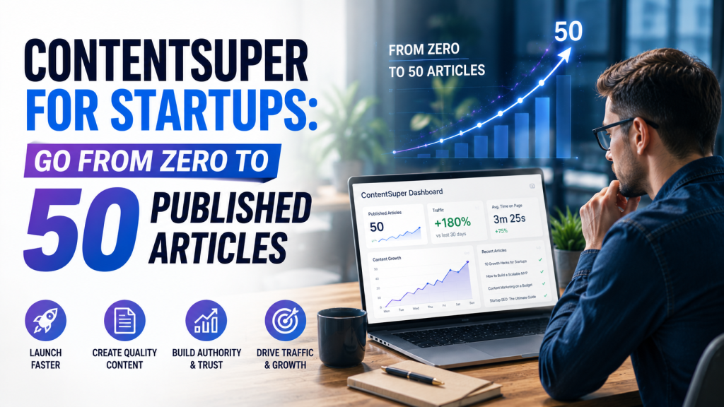 ContentSuper for Startups Go From Zero to 50 Published Articles