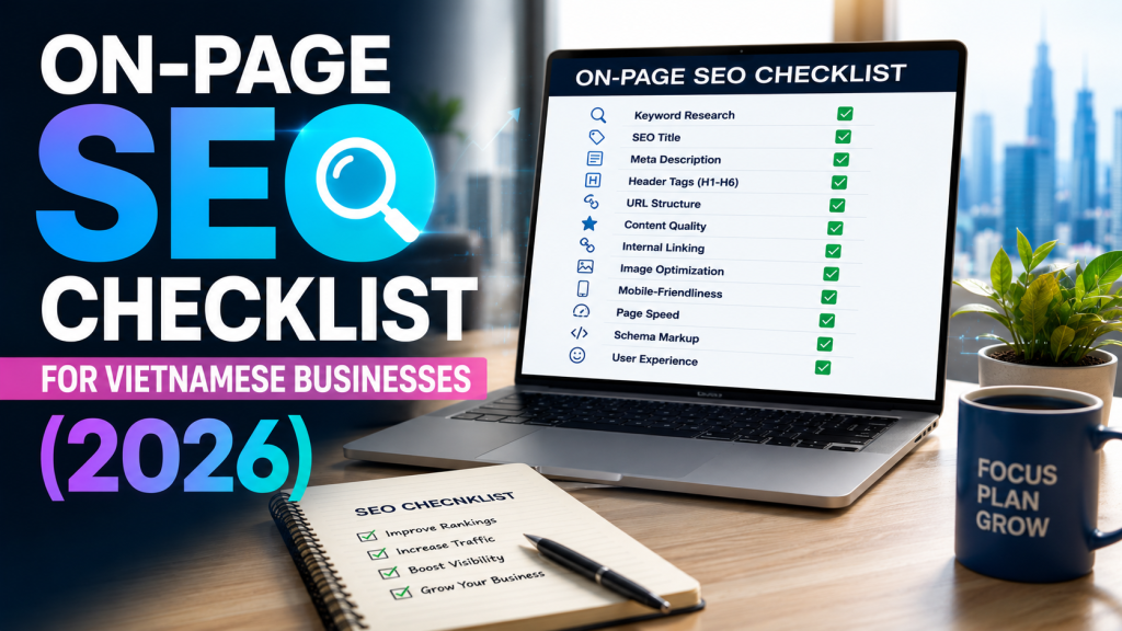 On-Page SEO Checklist for Vietnamese Businesses (2026)
